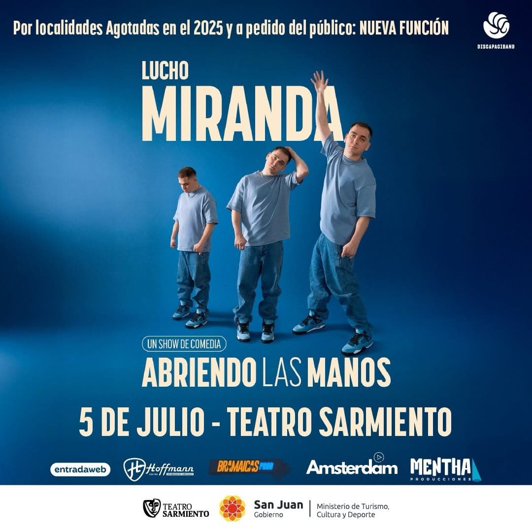 Teatro en San Juan: Lucho Miranda: "Abriendo las Manos"