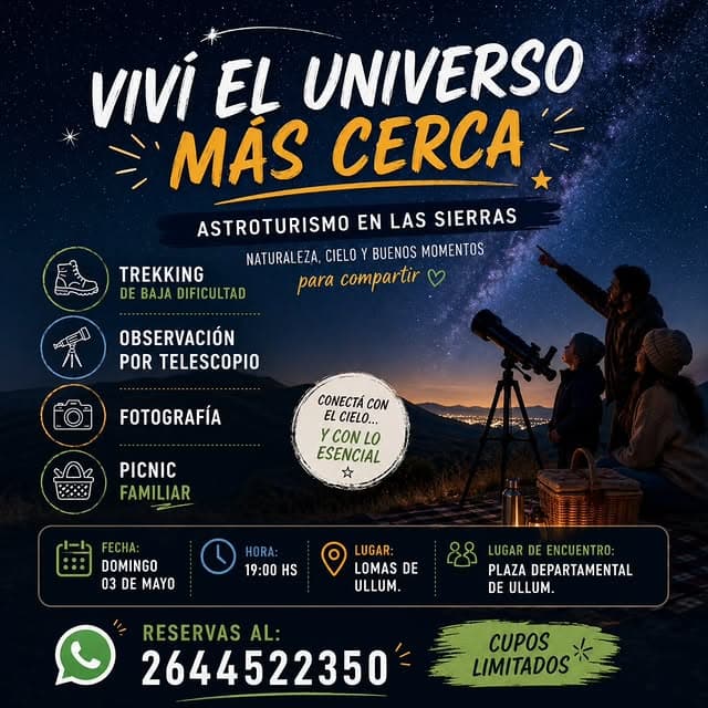 Vivi el Universo Mas Cerca - Astroturismo en las Sierras