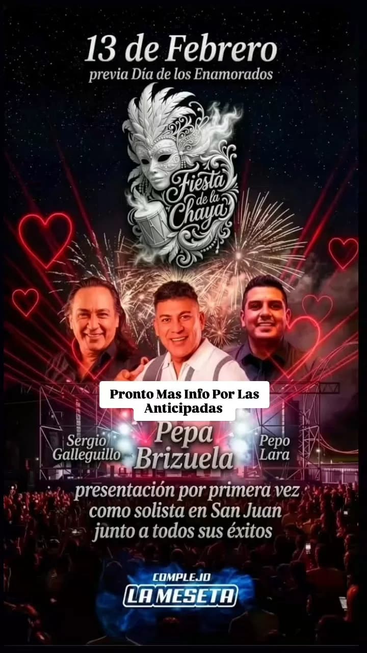 Música en San Juan: Fiesta de la Chaya en Complejo La Meseta el vie, 13 de febrero