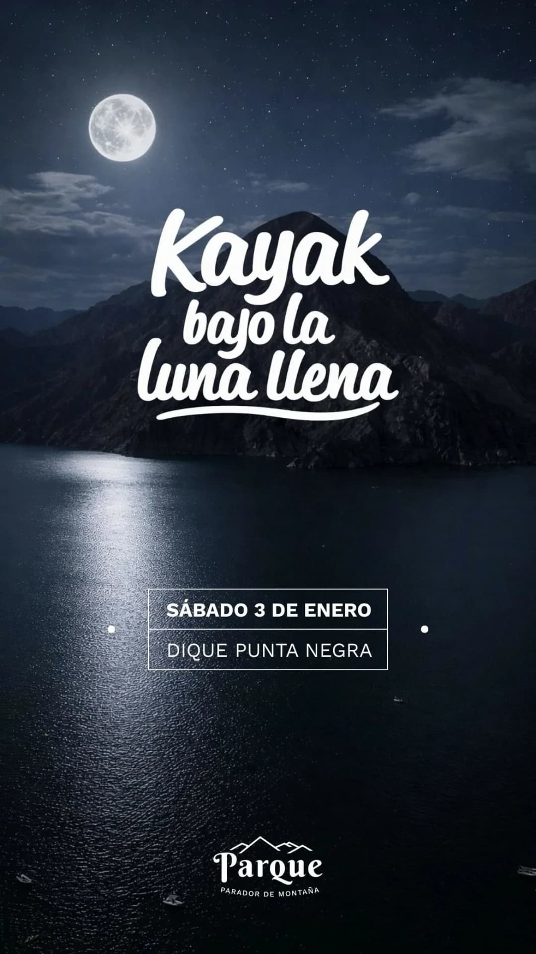Kayak Bajo la Luna Llena