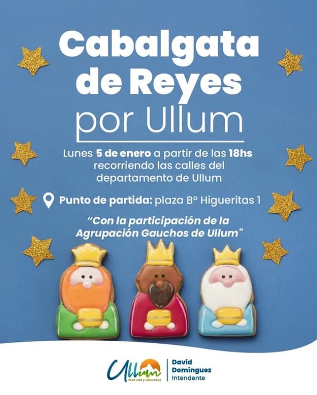 Cabalgata de Reyes Magos por Ullum