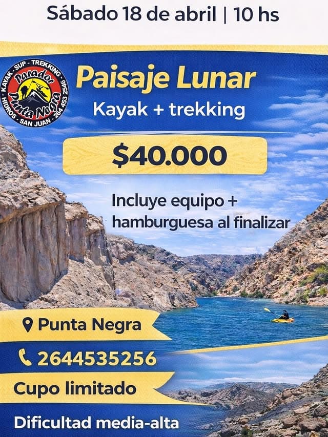 Paisaje Lunar - Kayak + Trekking