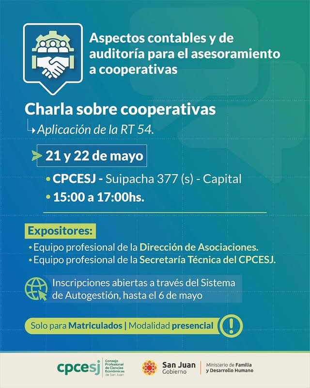 Charla sobre cooperativas