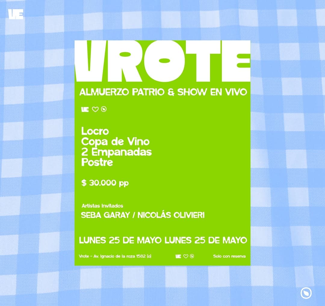 Gastronomía en San Juan: Vrote Almuerzo Patrio & Show En Vivo