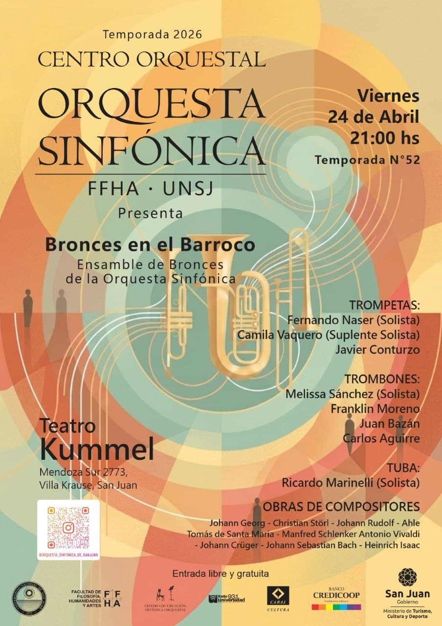 Orquesta Sinfonica FFHA- UNSJ: "Bronces en el Barroco"