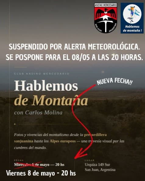 Reprogramado > Hablemos de Montaña con Carlos Molina