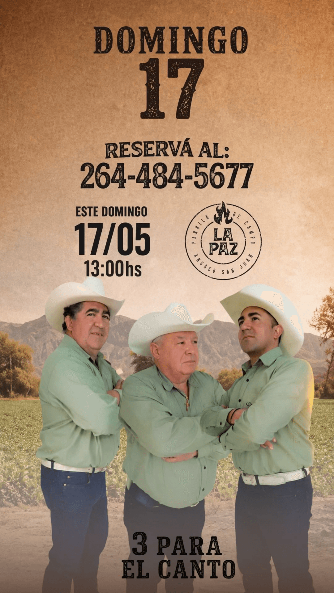 3 para el Canto