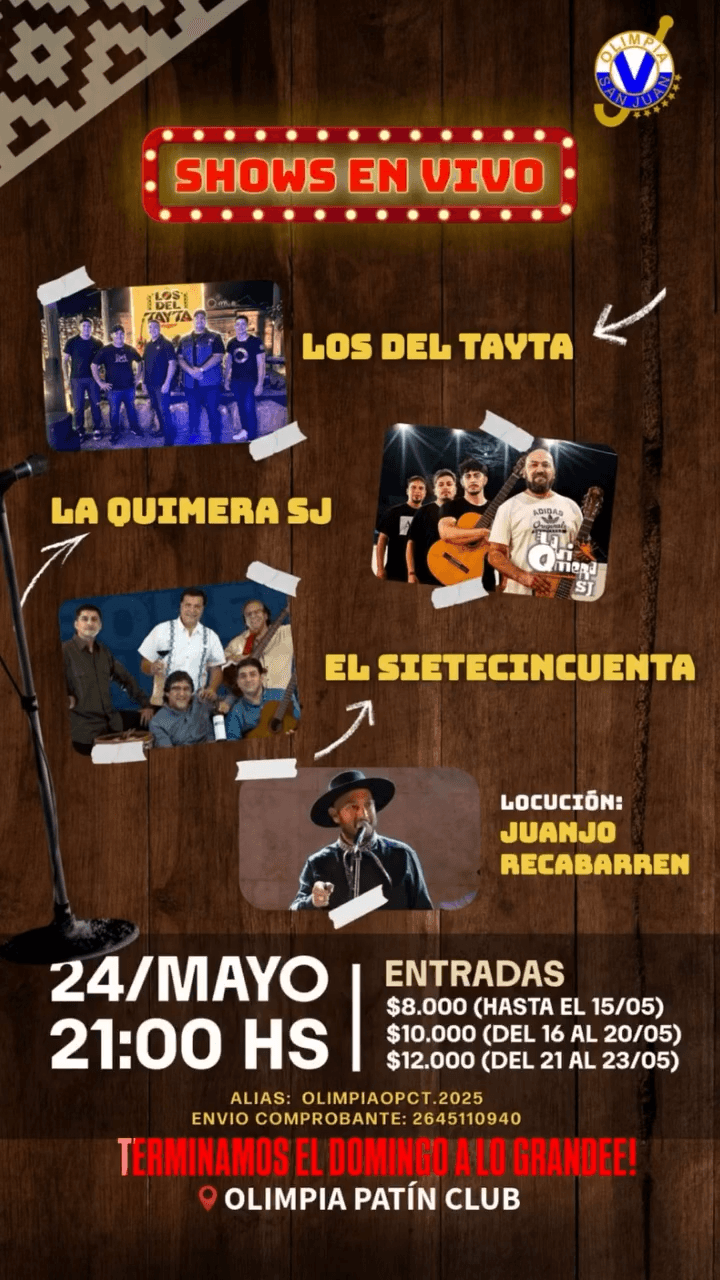 Show en Vivo: Los del Tayta - La Quimera - El Sietecincuenta
