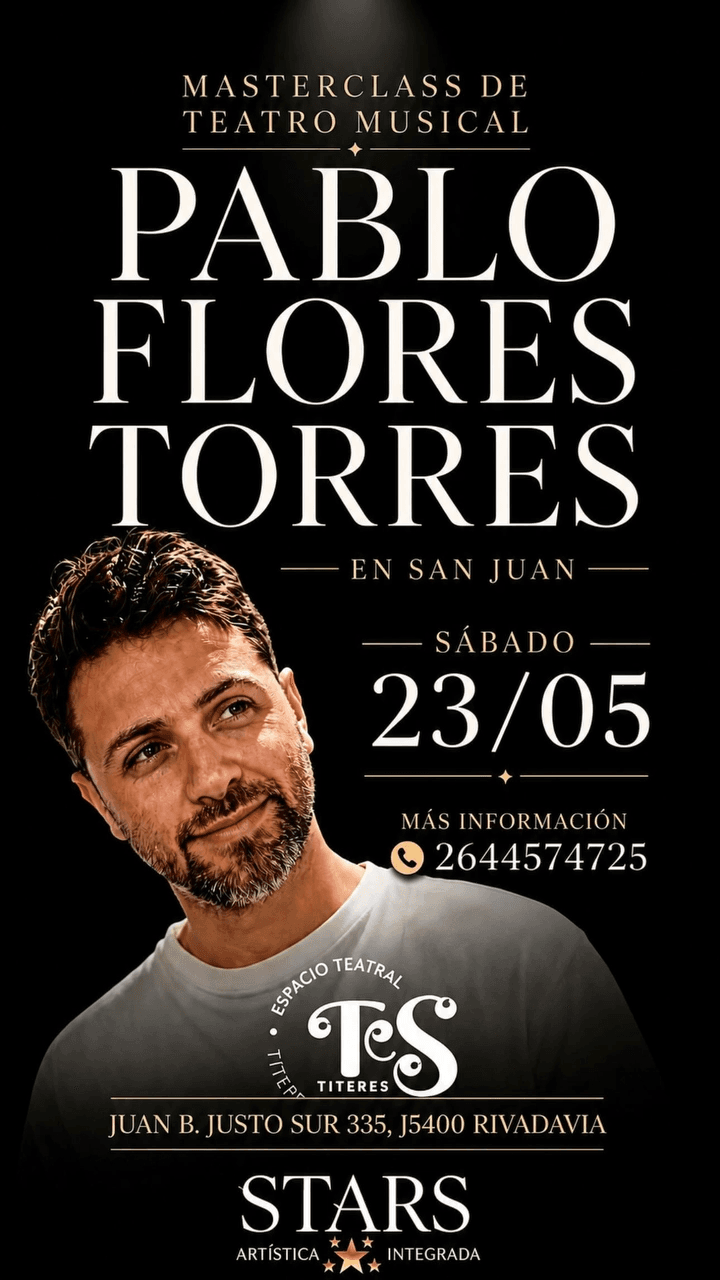 Masterclass de Teatro Musical - Pablo Flores Torres