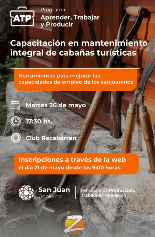 Capacitacion en Mantenimiento Integral de Cabañas Turisticas