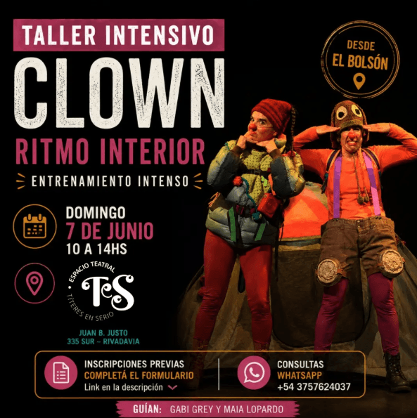 Taller Intensivo de Clown - Ritmo Interior — Conferencias