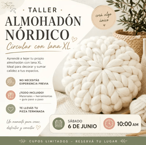 Taller Almohadon Nordico
