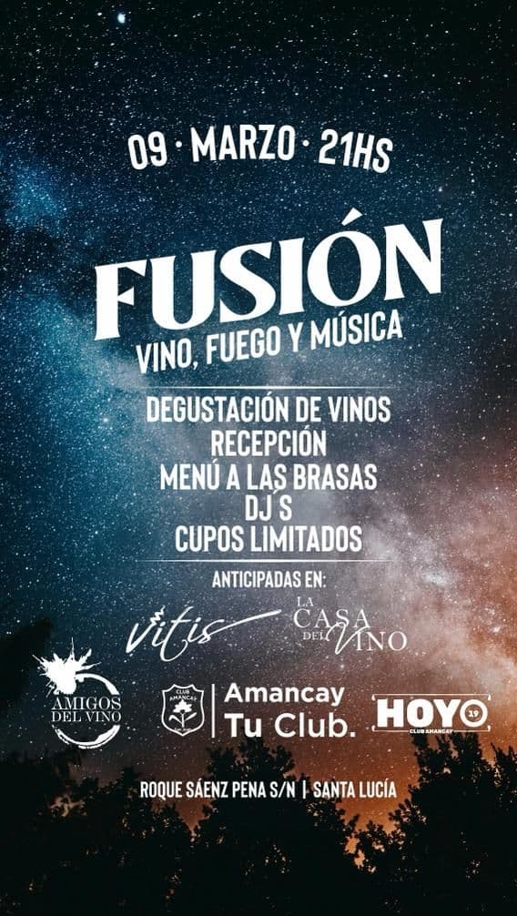 Fusión: Vino, Fuego y Música