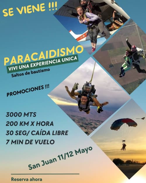 Salto en Paracaídas Tándem