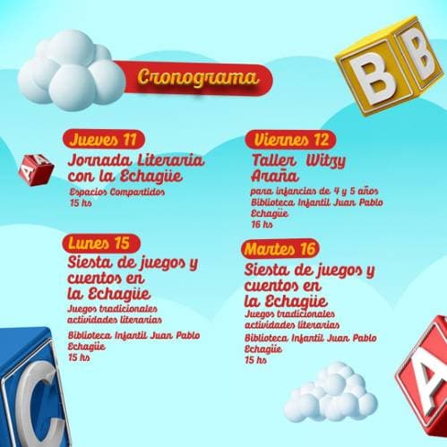Siesta de Juegos y Cuentos en La Echague