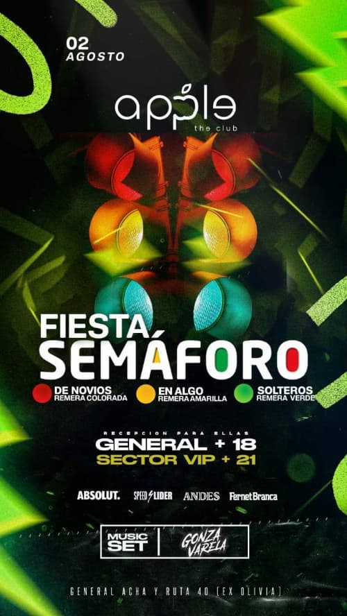 Apple The Club Apertura: Fiesta Semaforo