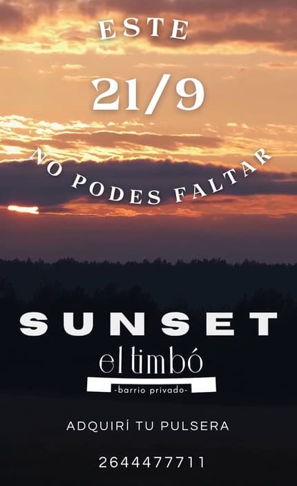 Sunset en el Timbo