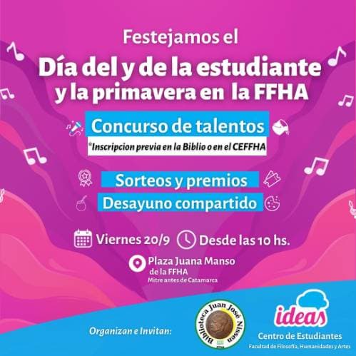 Festejamos el Dia del Estudiante y la Primavera en la FFHA