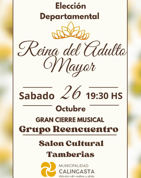 Eleccion Reina del Adulto Mayor