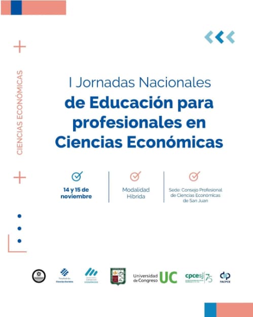 I Jornadas Nacionales de Educacion para Profesionales en Ciencias Economicas