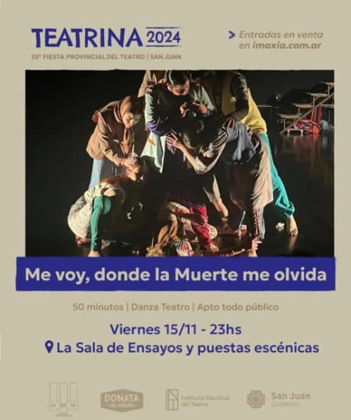 Teatrina 2024: "Me voy, donde la muerte me olvida"