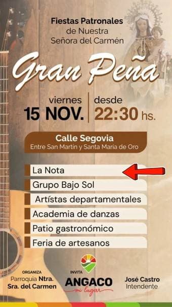 Fiestas Patronales de Nuestra Señora del Carmen: Gran Peña