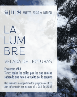 La Lumbre: Velada de Lectura