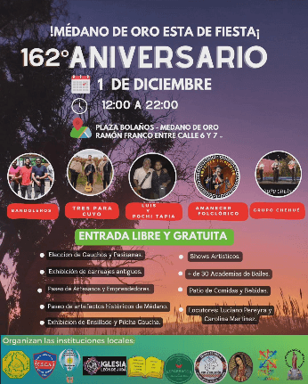 Medano de Oro Esta de Fiesta - 162º Aniversario