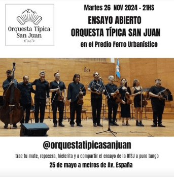 Ensayo Abierto Orquesta Tipica San Juan