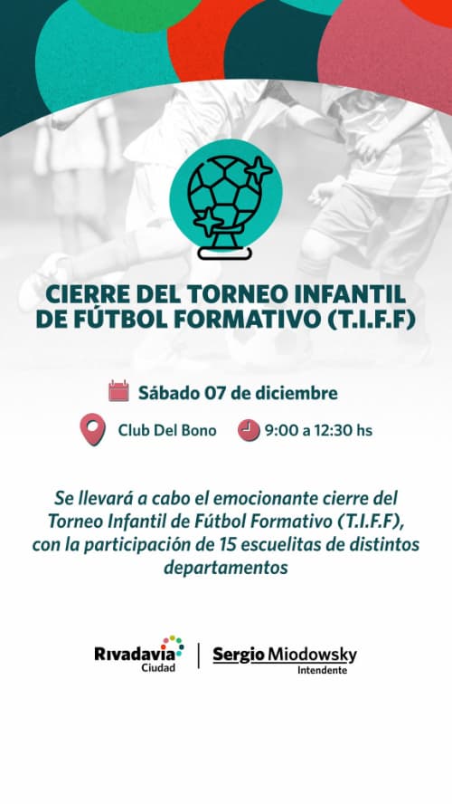 Cierre del Torneo Infantil de Futbol Formativo