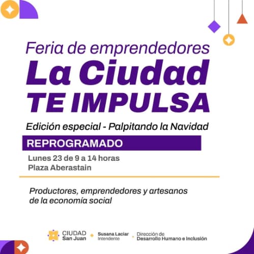 Reprogramado > Feria de Emprendedores: La Ciudad te Impulsa