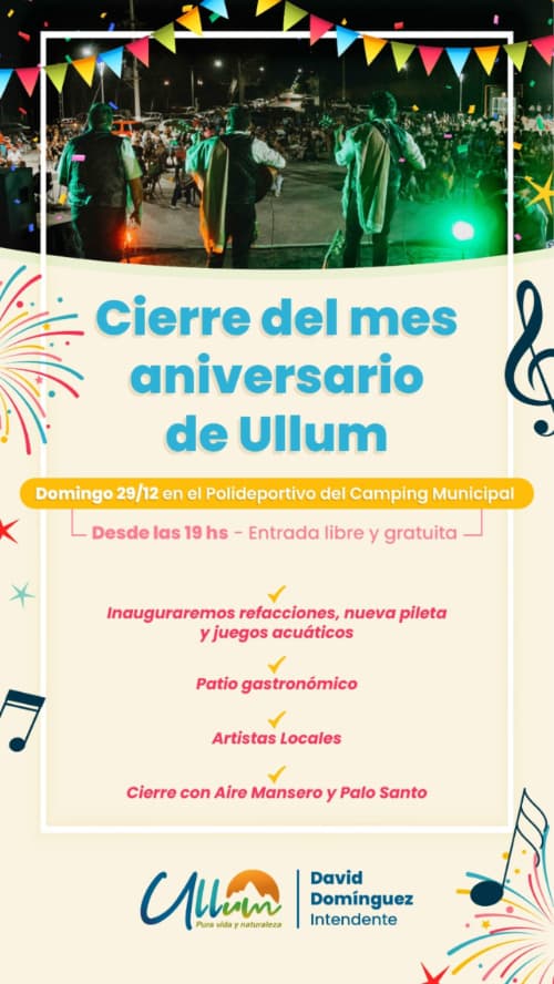 Cierre del Mes Aniversario de Ullum