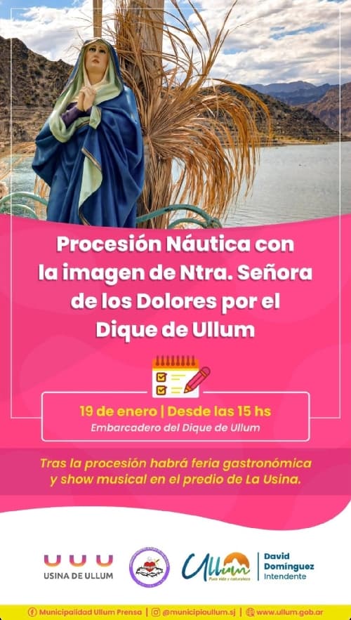 Procesion Nautica con la Imagen de Nuestra Señora de los Dolores