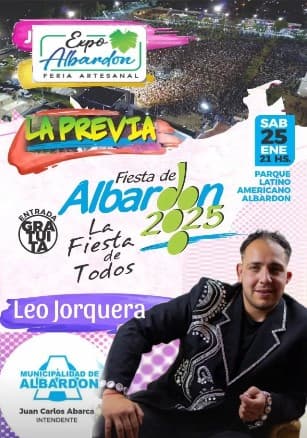 Fiesta de Albardon: Leo Jorquera - Evento en San Juan