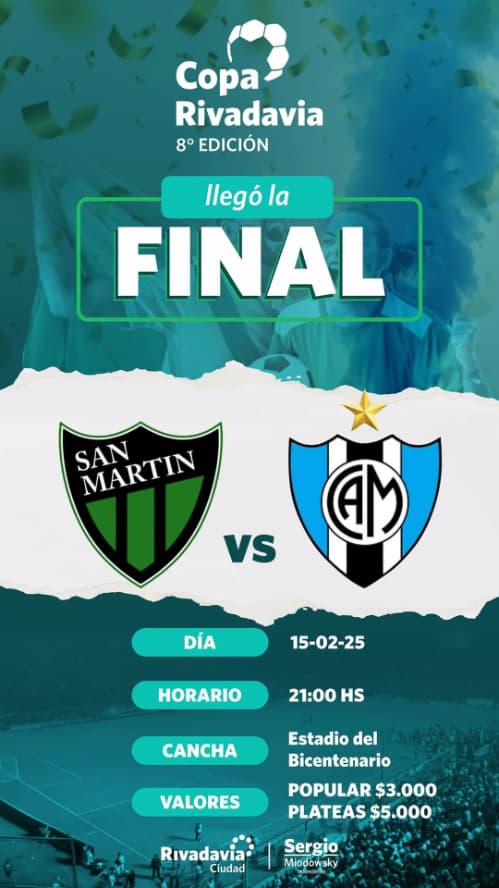 Final Copa Rivadavia 8º Edicion: San Martin vs Marquesado