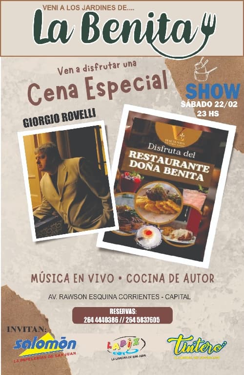 Cena Especial: Giorgio Rovelli