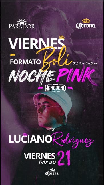 Luciano Rodriguez en Noche Pink
