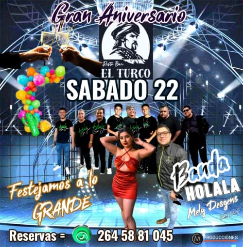 Gran Aniversario: Banda Holala & Mely Desgens