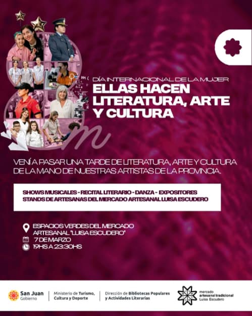 Dia Internacional de la Mujer: "Ellas Haces Literatura, Arte & Cultura"