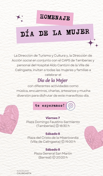 Homenaje Dia de la Mujer