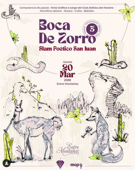 Slam Provincial de poesía Boca de Zorro