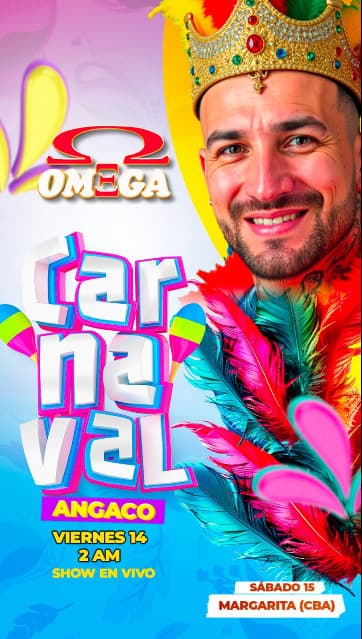 Omega en el Carnaval de Angaco
