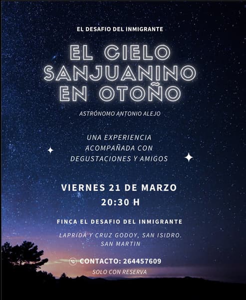 El Cielo Sanjuanino en Otoño