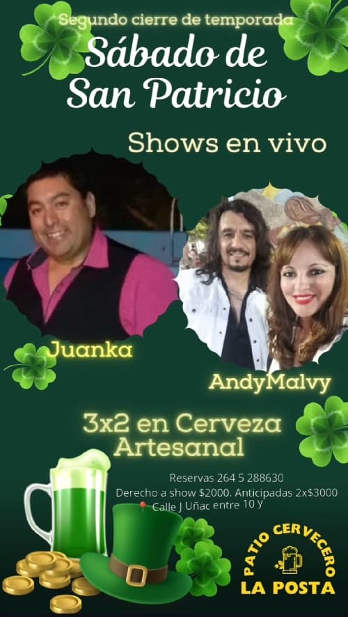Sabado de San Patricio: Juanka & AndyMalvy