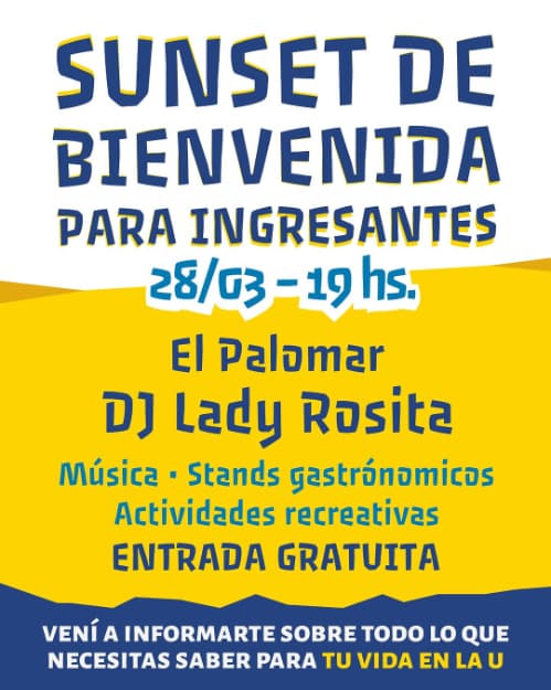 Sunset de Bienvenida para Ingresantes