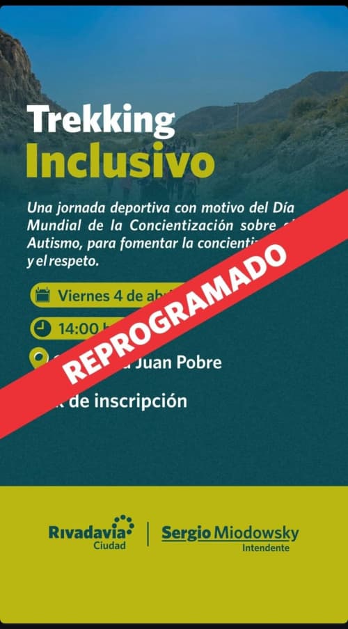 Reprogramado Fecha a confirmar > Trekking Inclusivo