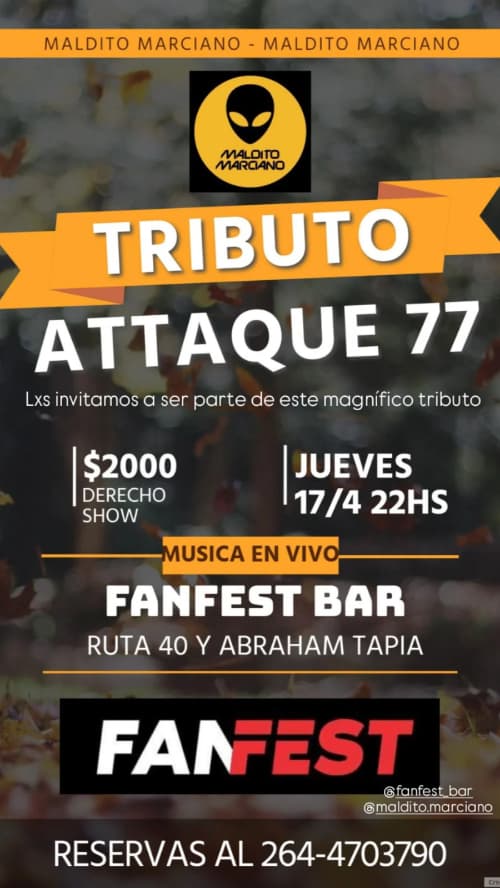 Maldito Marciano tributo a Attaque 77