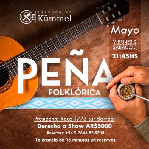 Peña en el Bodegón de Kümmel - Especial día del Trabajador