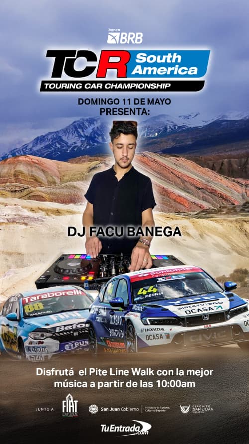 Facu Banega DJ Set en TCR South America