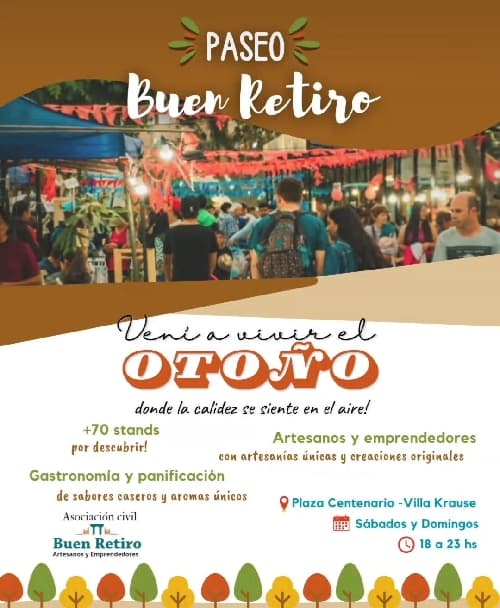 PASEO DE ARTESANOS Y EMPRENDEDORES ..BUEN RETIRO